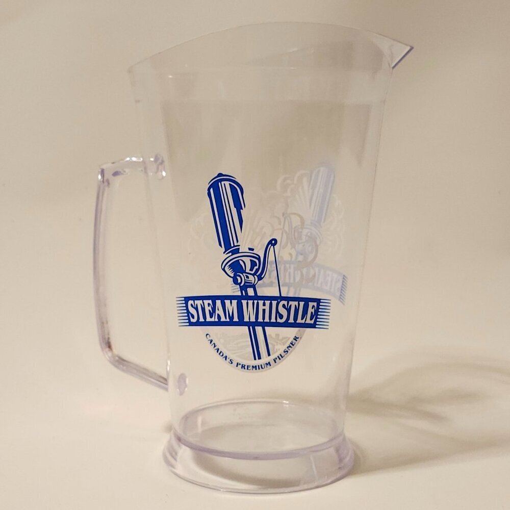 STEAM WHISTLE BEER PITCHER ACRYLIC Canada's Premium Pilsner